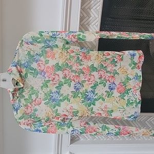 AFRM floral PS mock turtleneck top